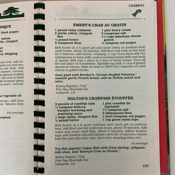 Cajun Men Cook Spiral-Bound Cookbook 1995 Recipes Stories Louisiana - Picture 12 of 12
